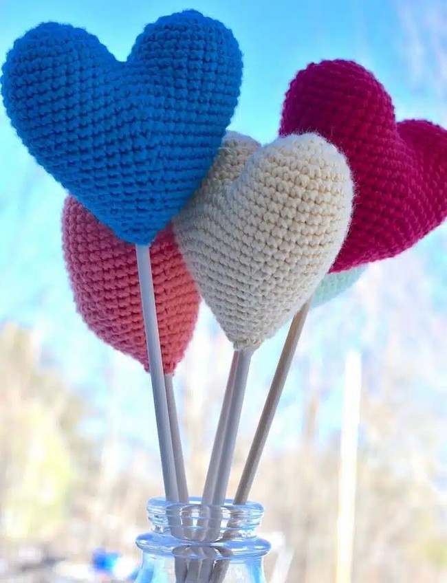 Crochet Bunch Of Love 3d Amigurumi Heart Pattern