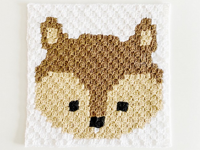 Crochet C2c Squirrel Pattern