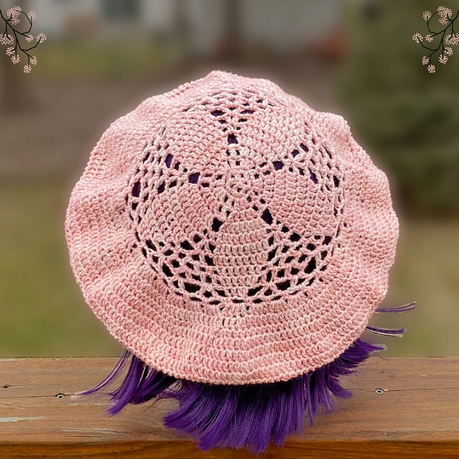 Crochet Cherry Blossom Beret Pattern