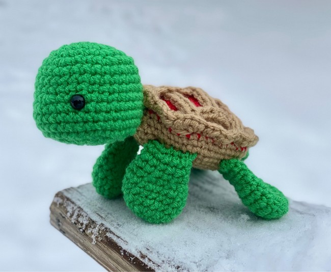 Crochet Cherry Pie Turtle Pattern 