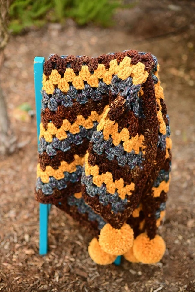 Crochet Chunky Granny Lapghan Pattern