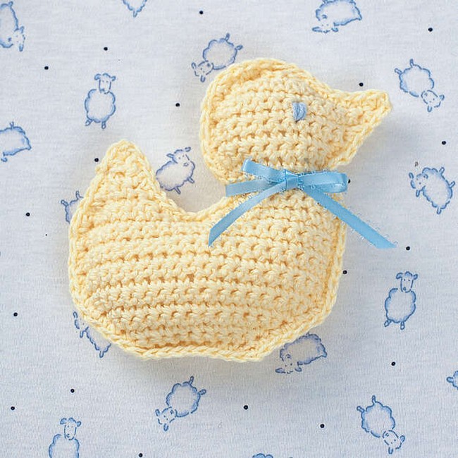 Crochet Cream Duck Toy Pattern 