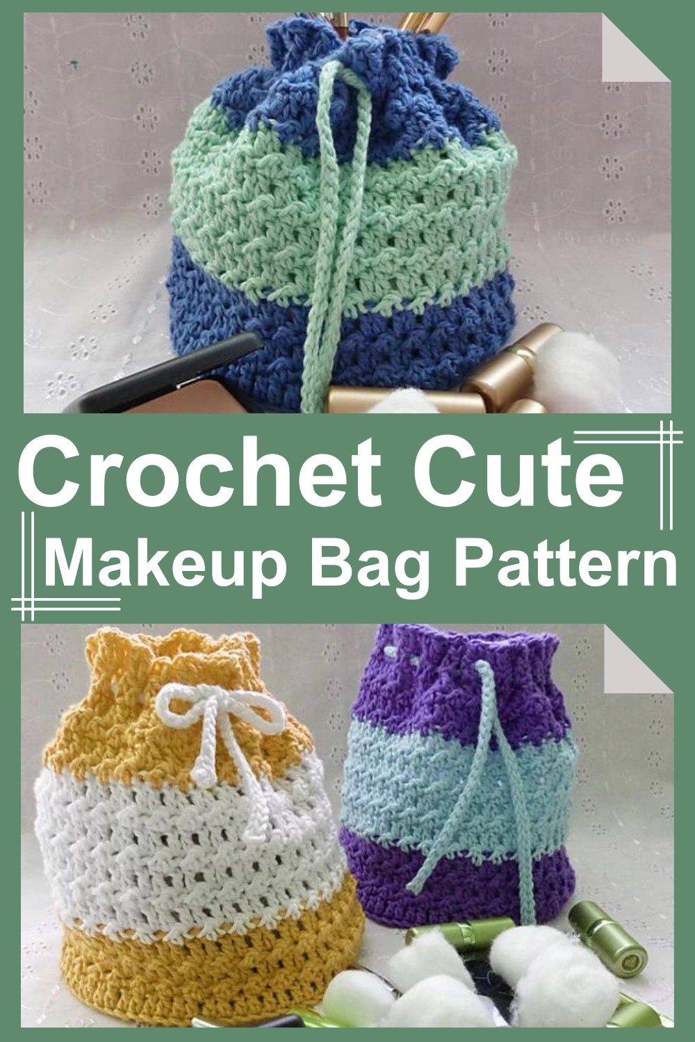 Crochet Cute Makeup Bag Pattern