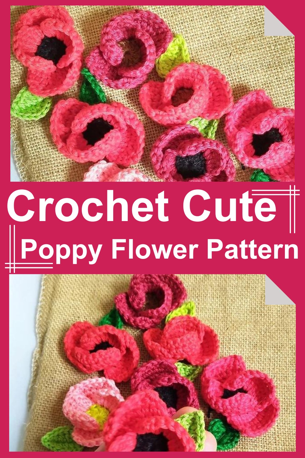 Crochet Cute Poppy Flower Pattern