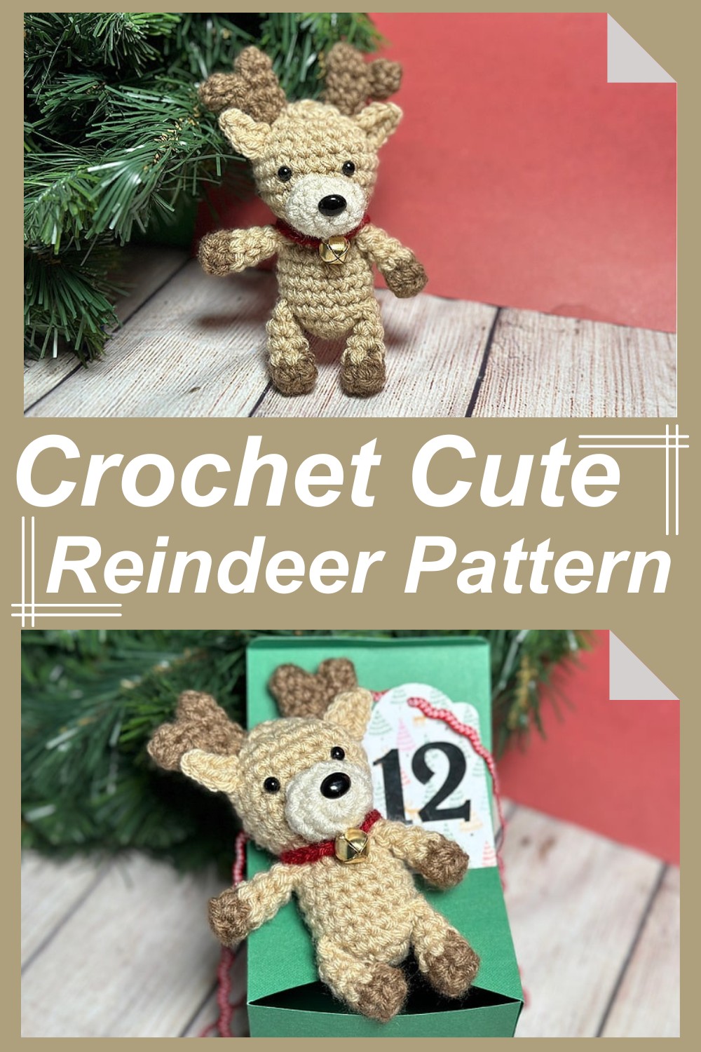 Crochet Cute Reindeer Pattern