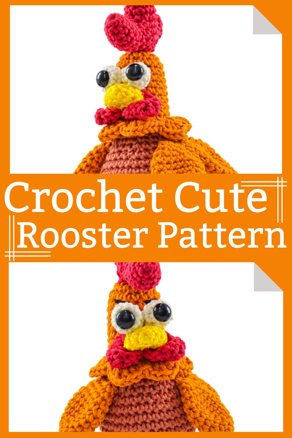 Crochet Cute Rooster Pattern