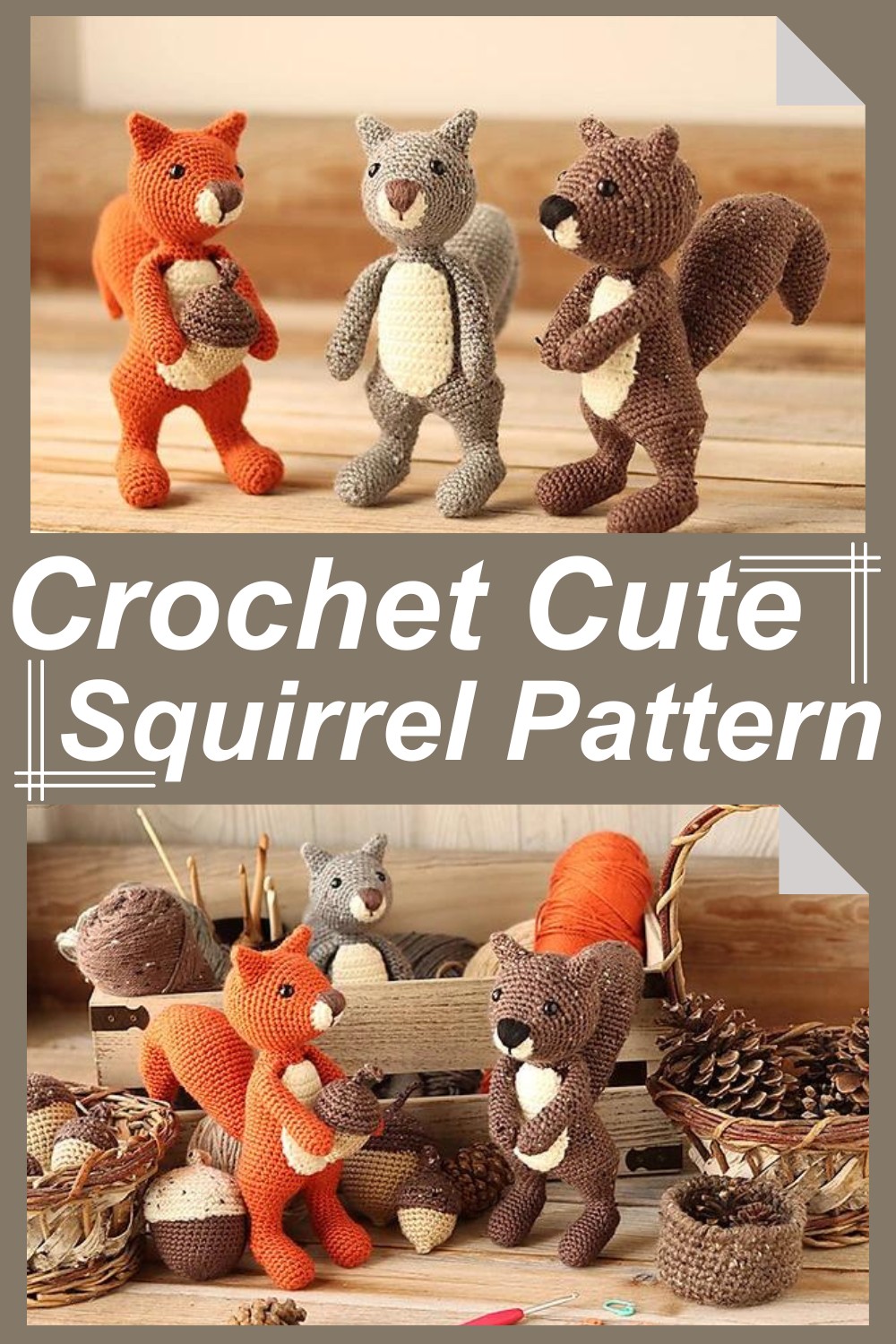 Crochet Cute Squirrel Pattern