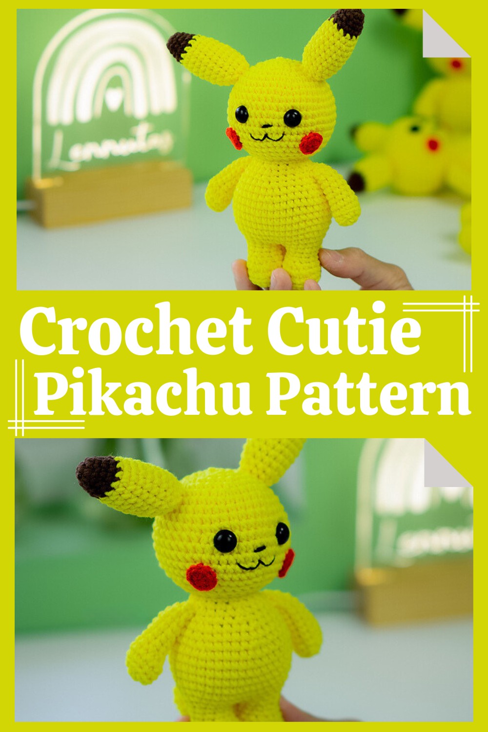 Crochet Cutie Pikachu Pattern