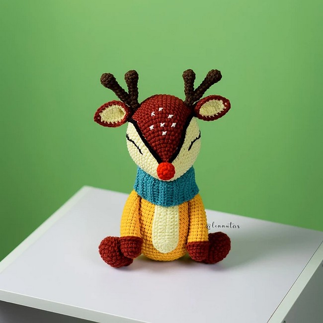 Crochet Cutie Reindeer Winter Pattern