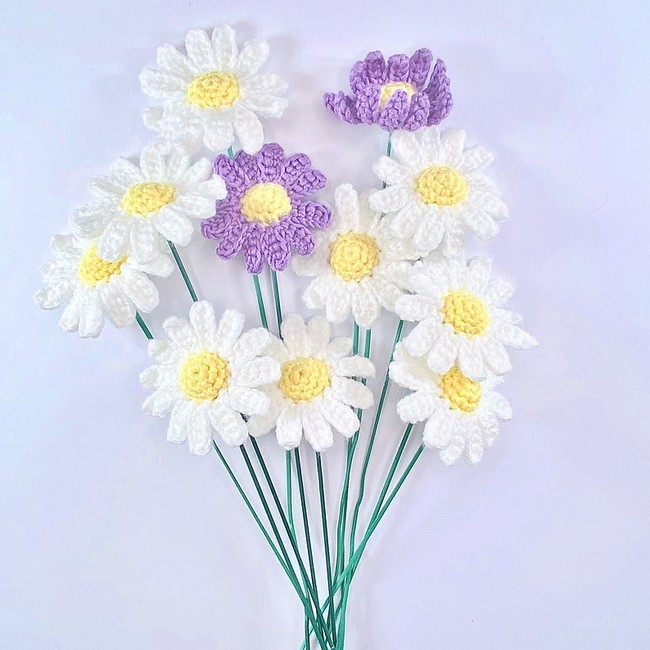 Crochet Daisy Bouquet Pattern