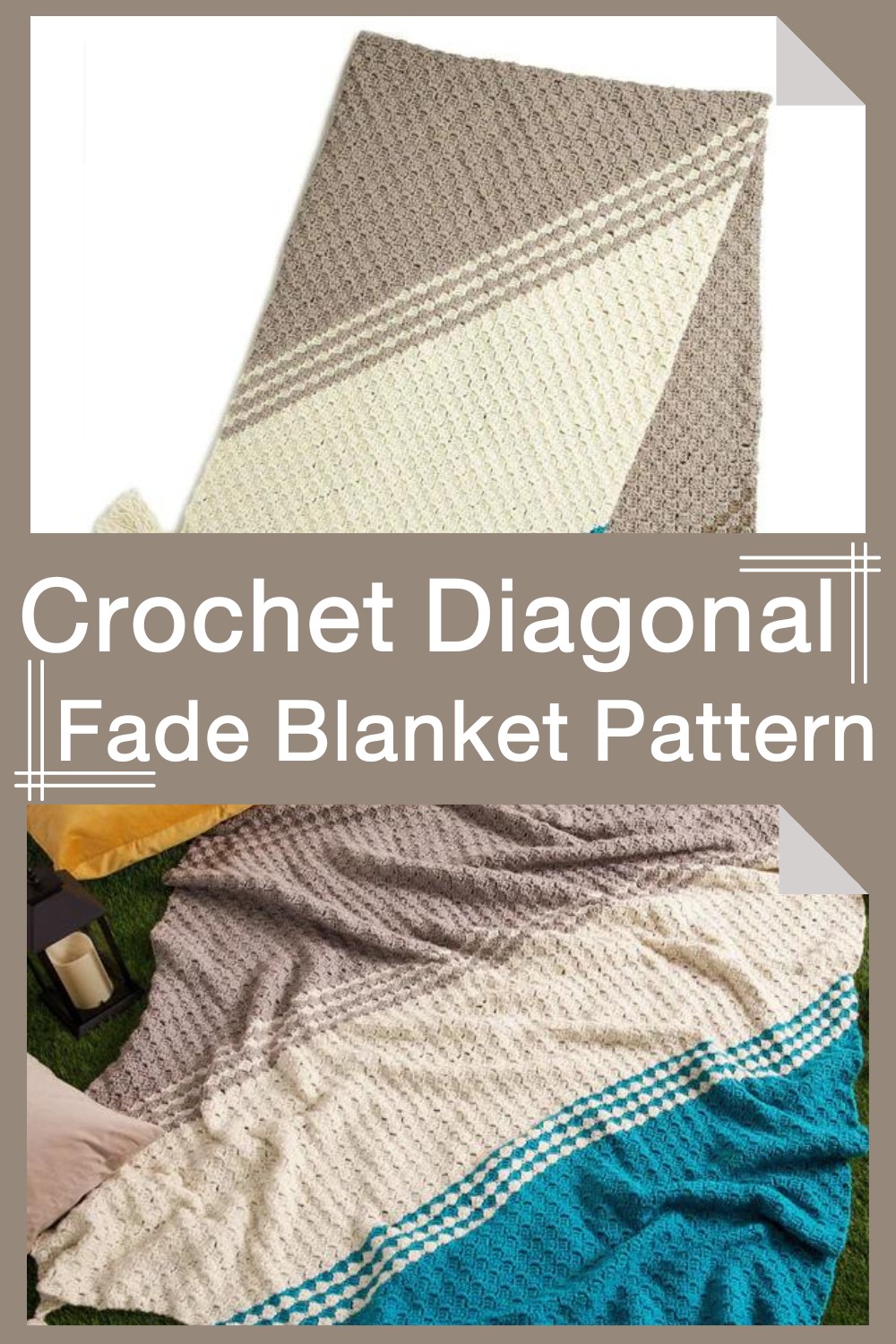 Crochet Diagonal Fade Blanket Pattern