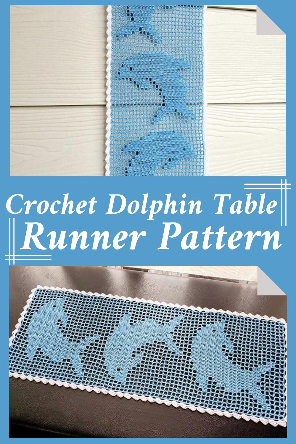 Crochet Dolphin Table Runner Pattern