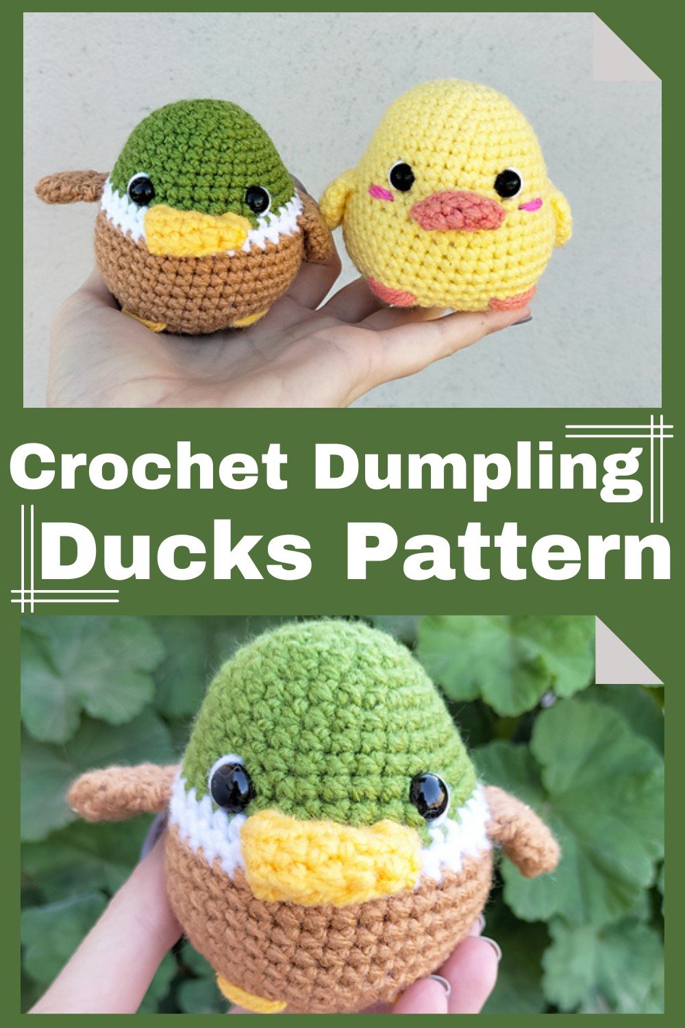 Crochet Dumpling Ducks Pattern