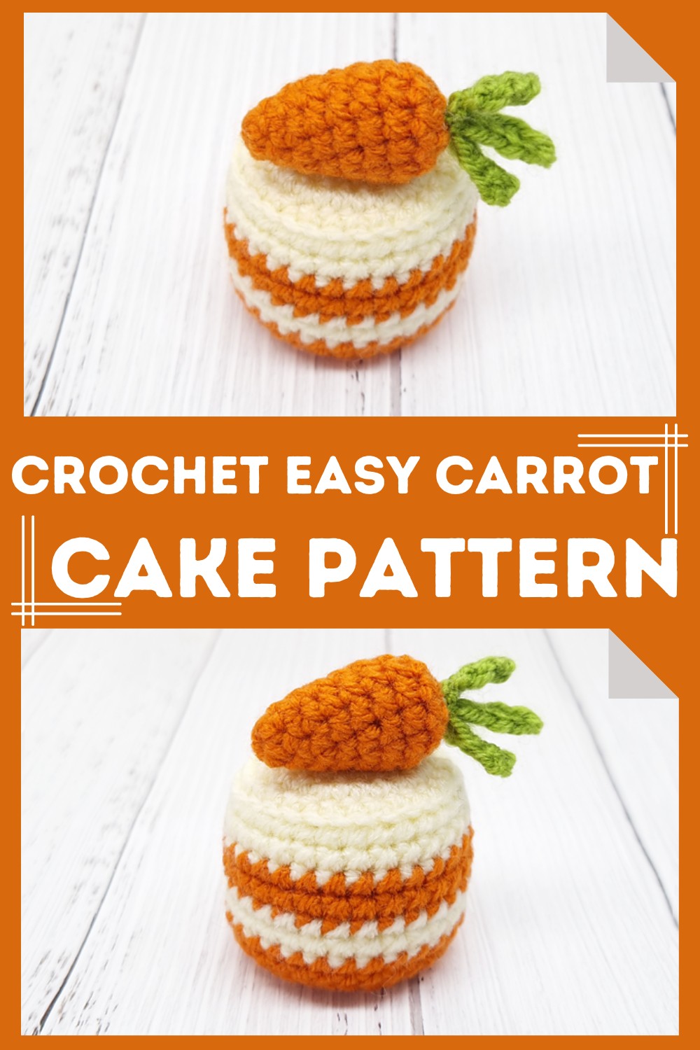 Crochet Easy Carrot Cake Pattern