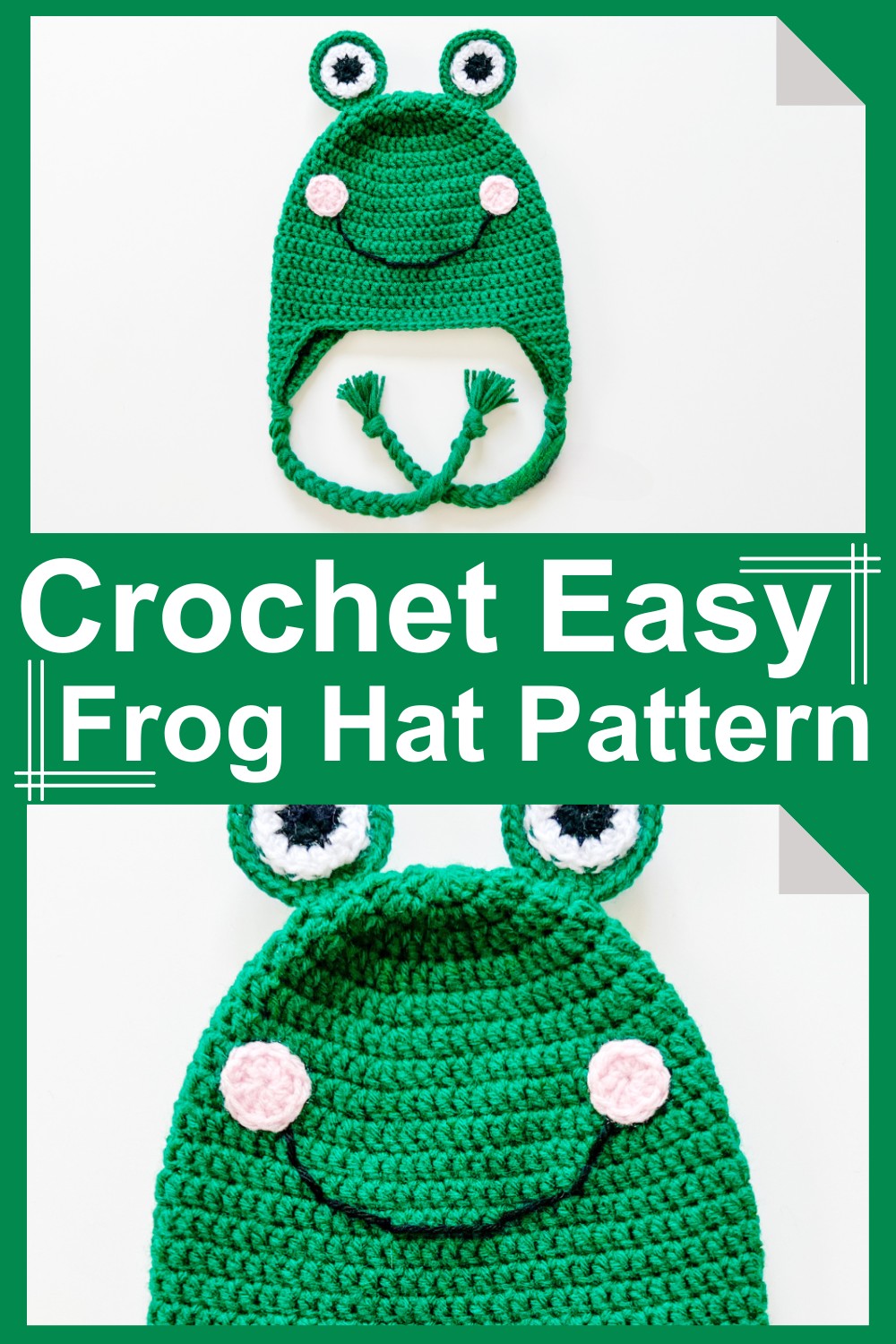 Crochet Easy Frog Hat Pattern