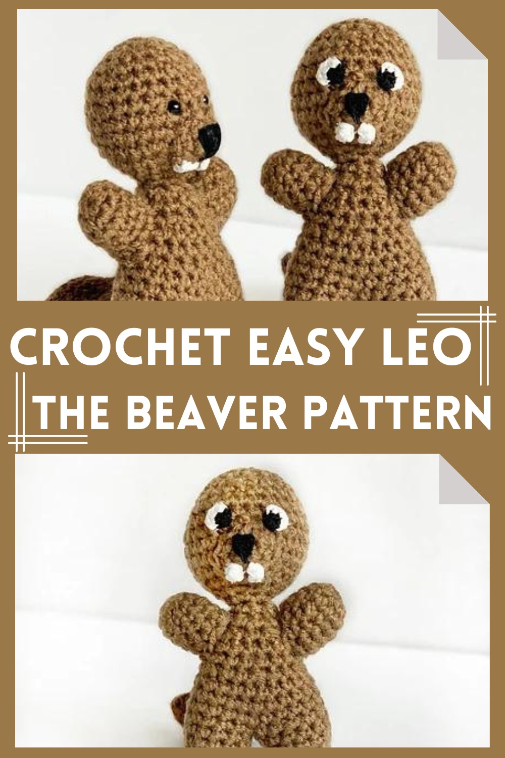 Crochet Easy Leo The Beaver Pattern