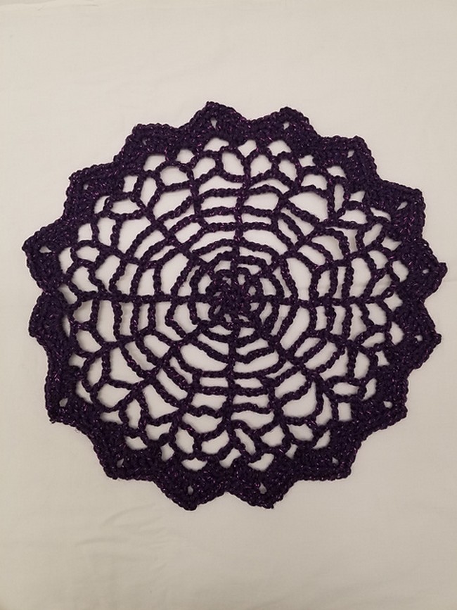 Crochet Easy Spiderweb Pattern