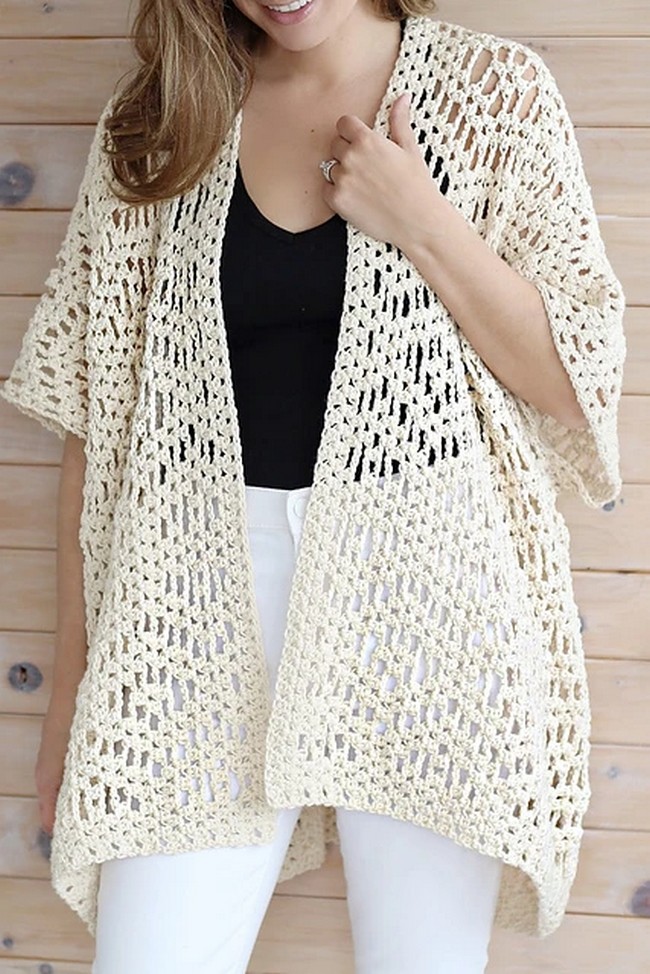 Crochet Esma Kimono Cape Pattern 