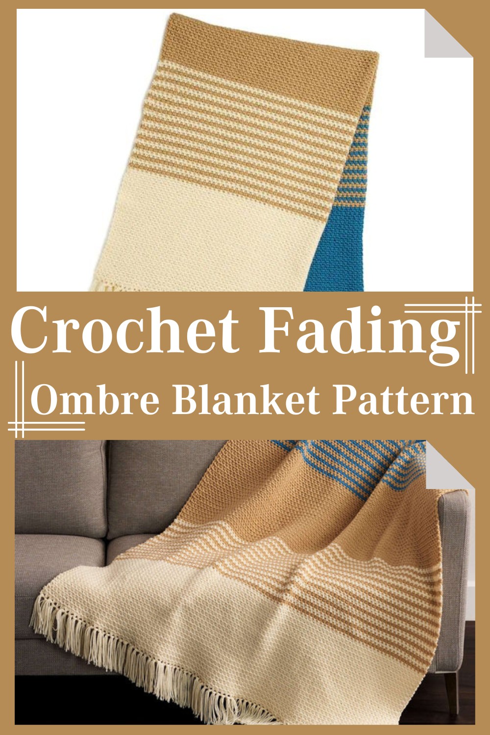 Crochet Fading Ombre Blanket Pattern 