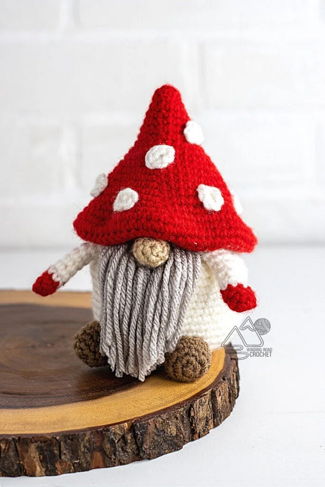 Crochet Fall Mushroom Gnome Pattern