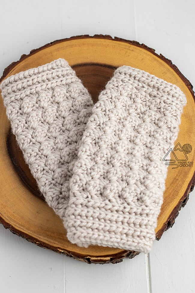 Crochet Fall Vibes Wrist Warmer Pattern