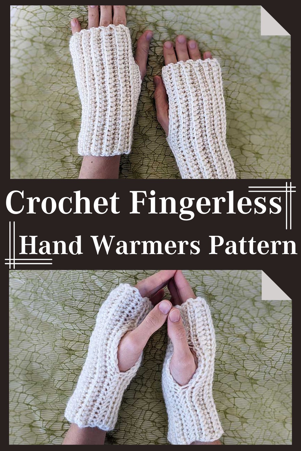 Crochet Fingerless Hand Warmers Pattern