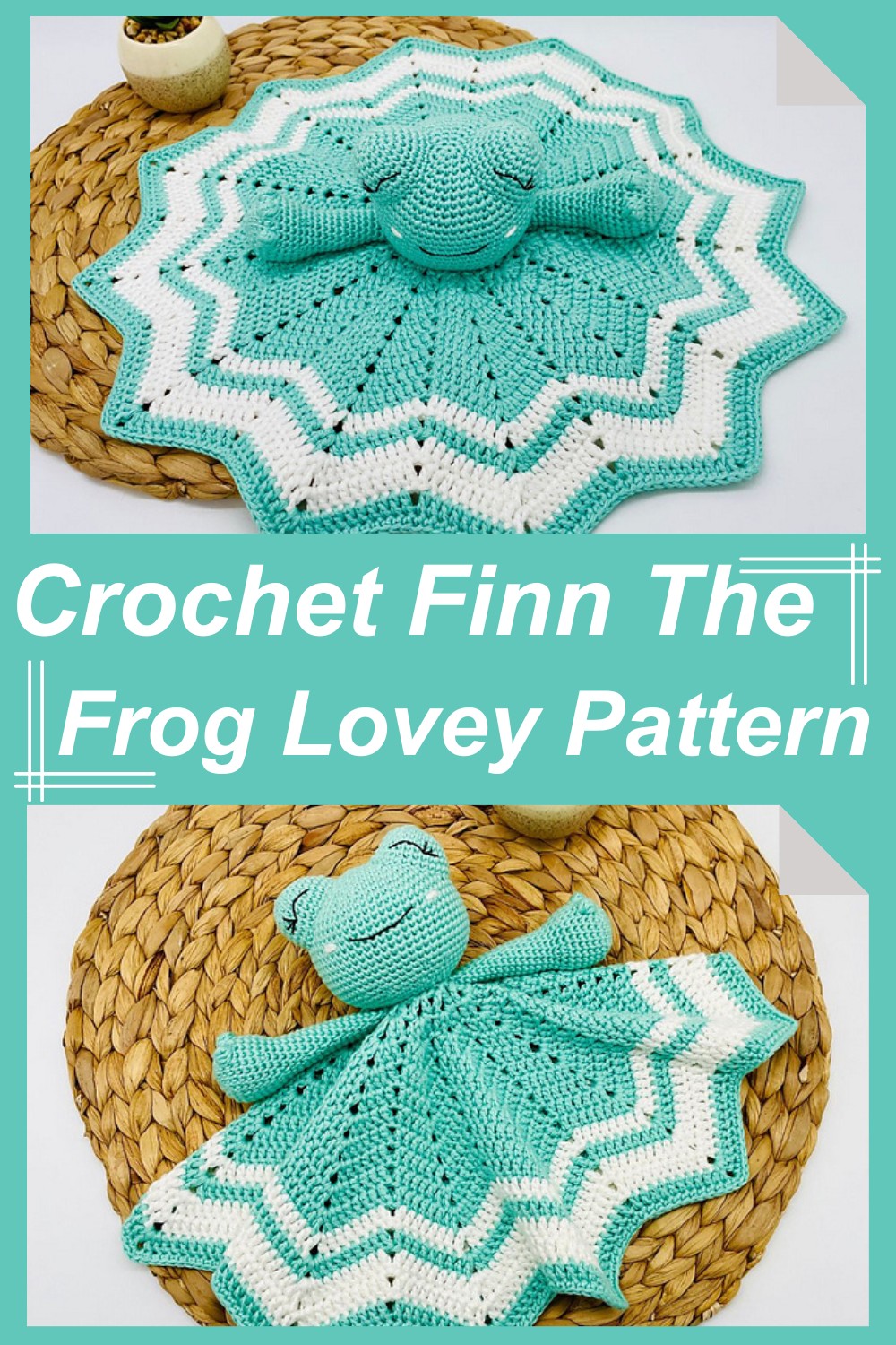 Crochet Finn The Frog Lovey Pattern