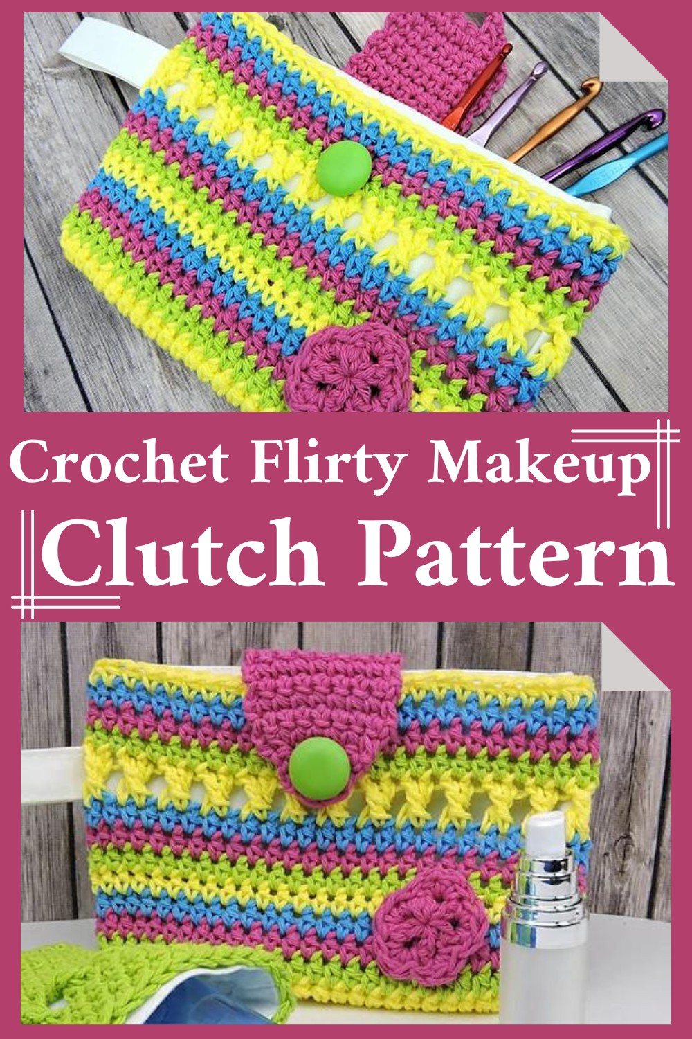 Crochet Flirty Makeup Clutch Pattern