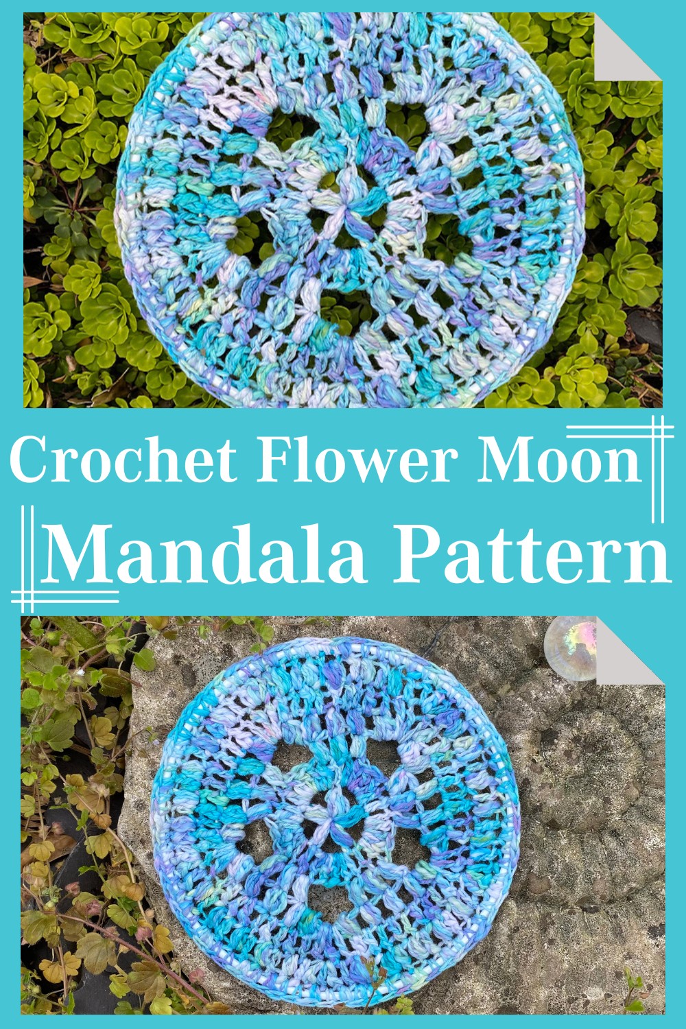 Crochet Flower Moon Mandala Pattern