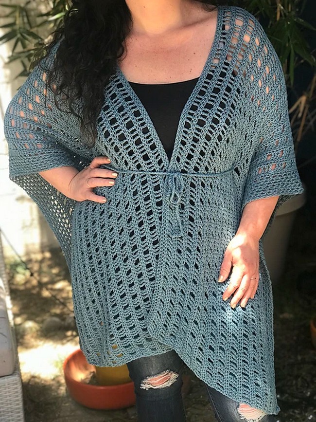 Crochet Free Spirit Ruana kimono Pattern