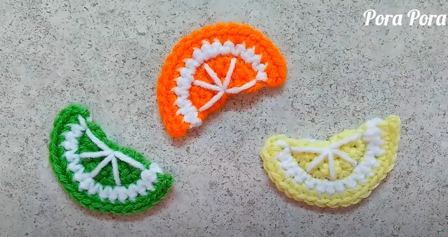 Crochet Fruit Slices