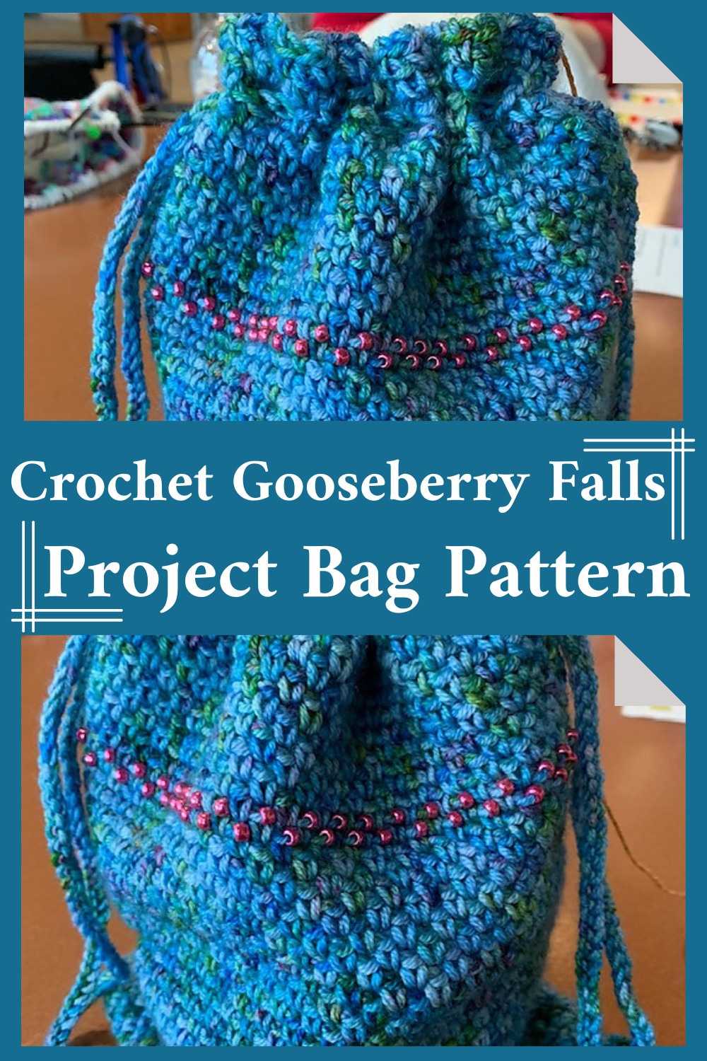 Crochet Gooseberry Falls Project Bag Pattern