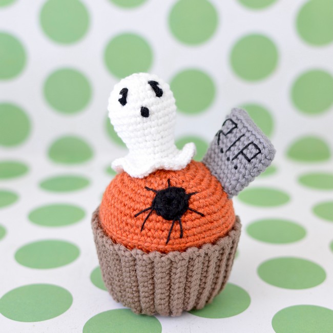 Crochet Halloween Cupcake Pattern