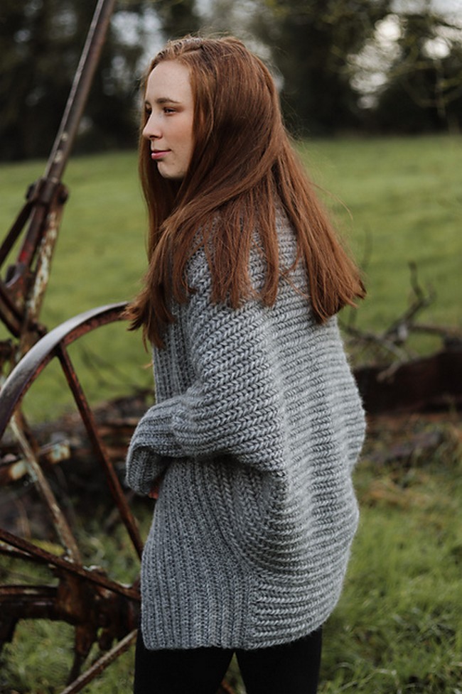 Crochet Herringbone Shrug Cardigan Pattern