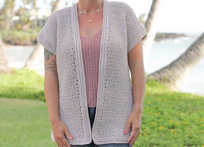 Crochet Hoku Summer Cardigan Pattern