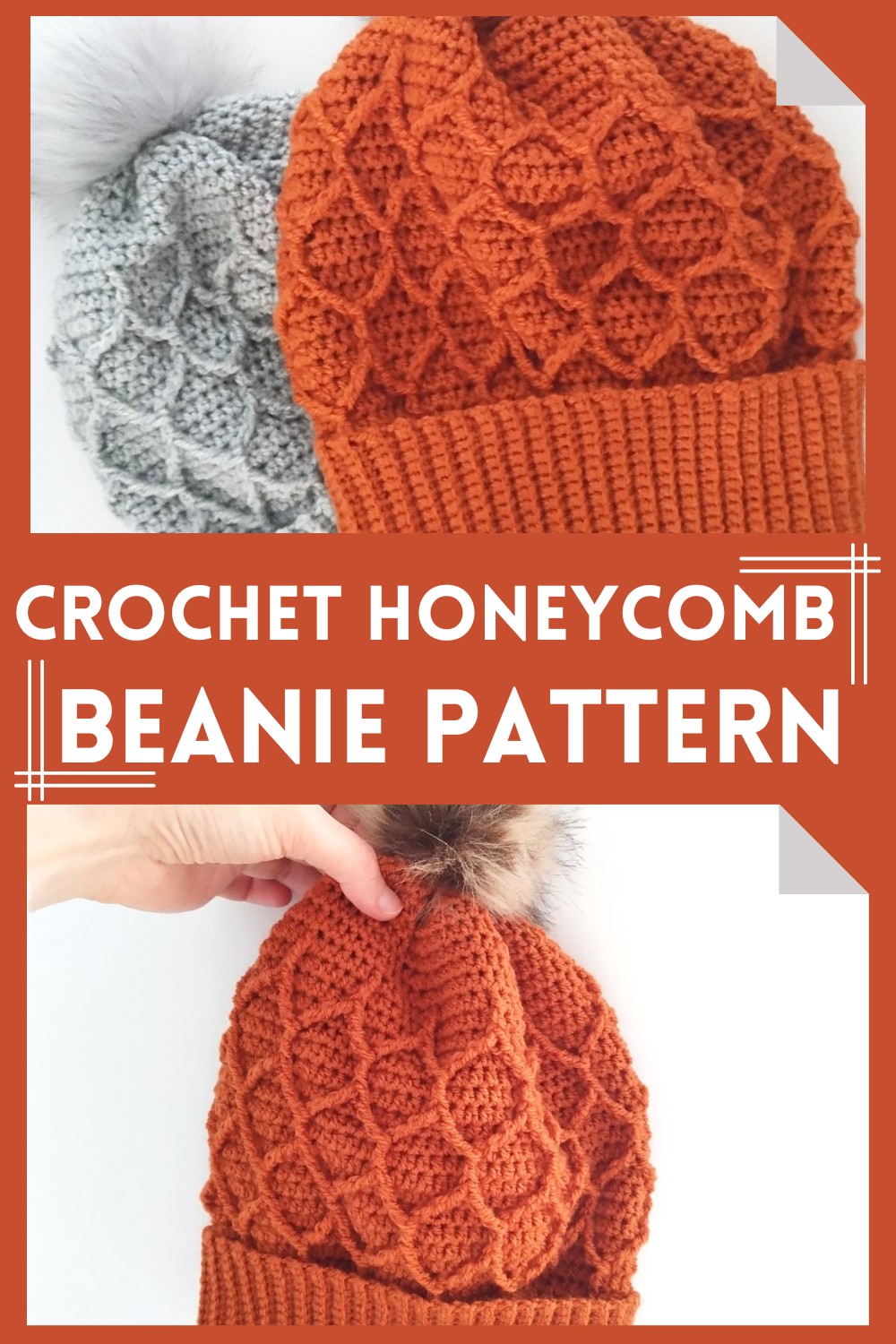 Crochet Honeycomb Beanie Pattern