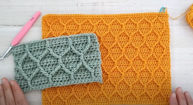 Crochet Honeycomb Textured Stitch Tutorial