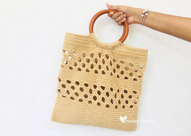 Honeycomb Trellis Tote Bag Pattern