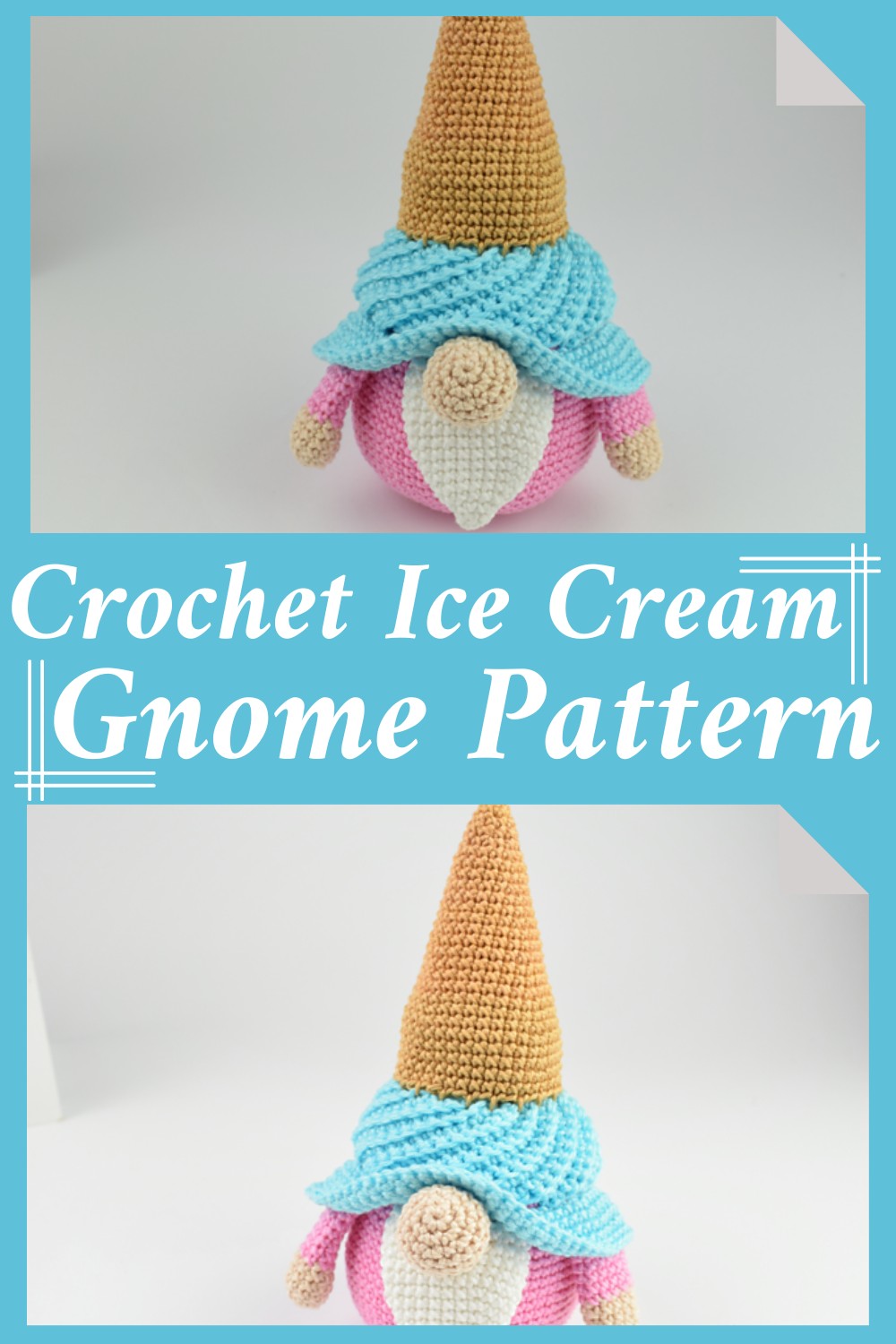 Crochet Ice Cream Gnome Pattern