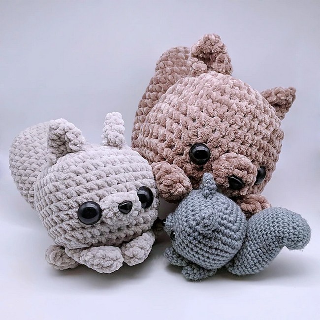 Crochet Little Cube Squirrel Pattern