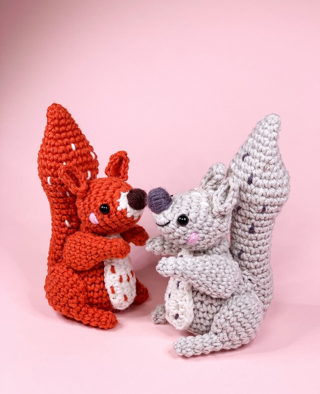 Crochet Little Red Squirrel Pattern