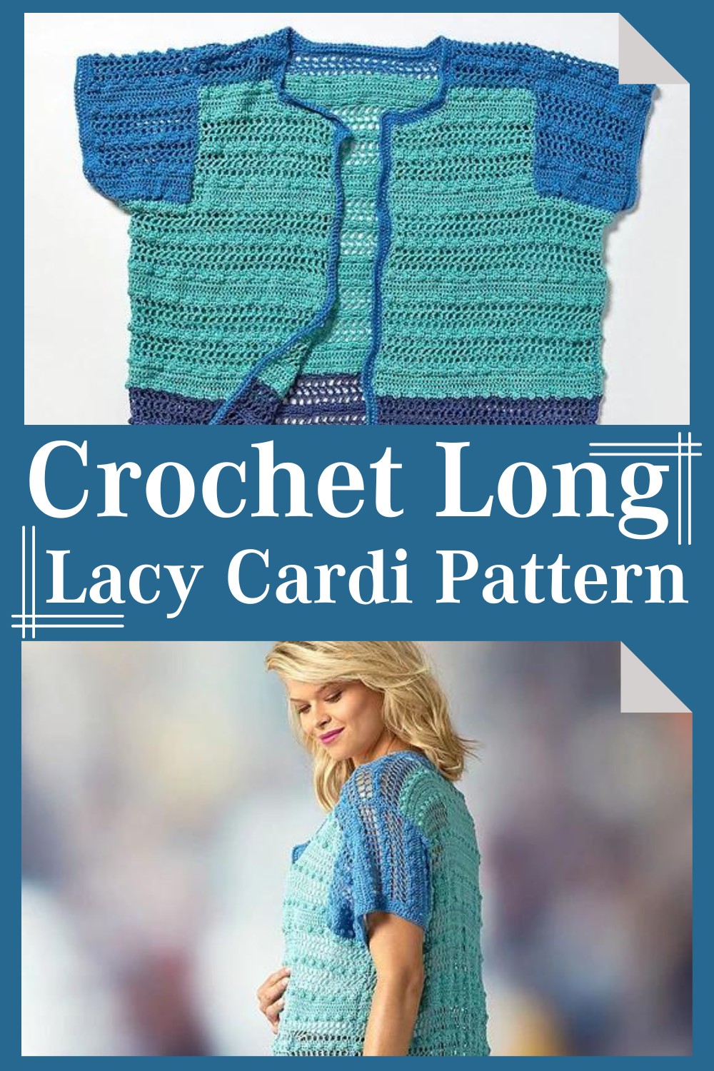 Crochet Long Lacy Cardi Pattern