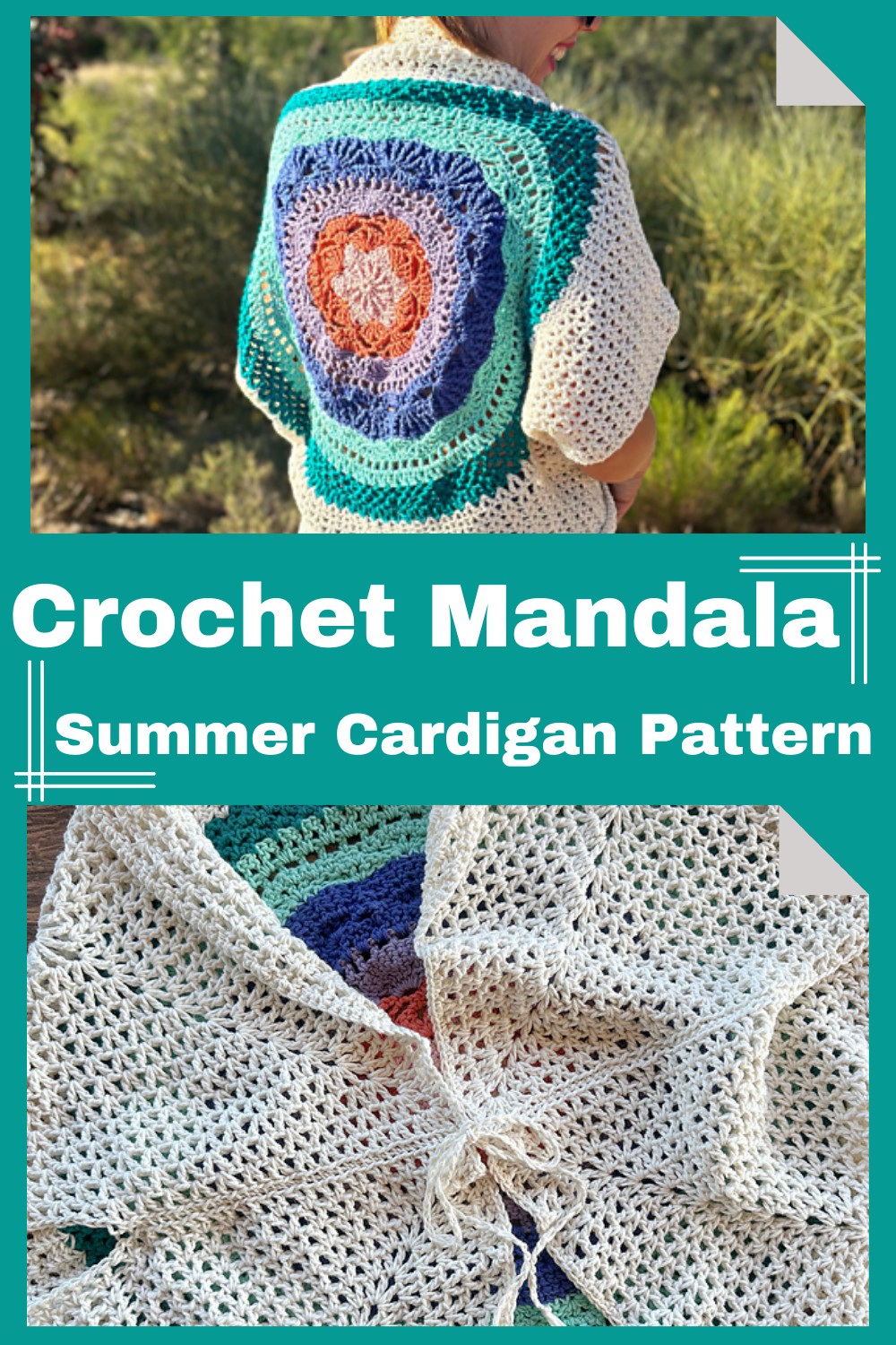 Crochet Mandala Summer Cardigan Pattern