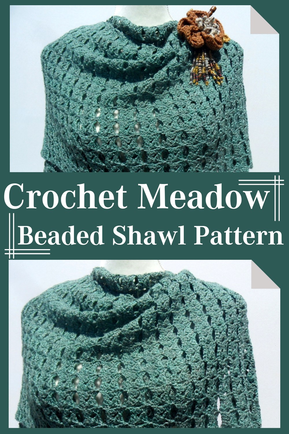 Crochet Meadow Beaded Shawl Pattern