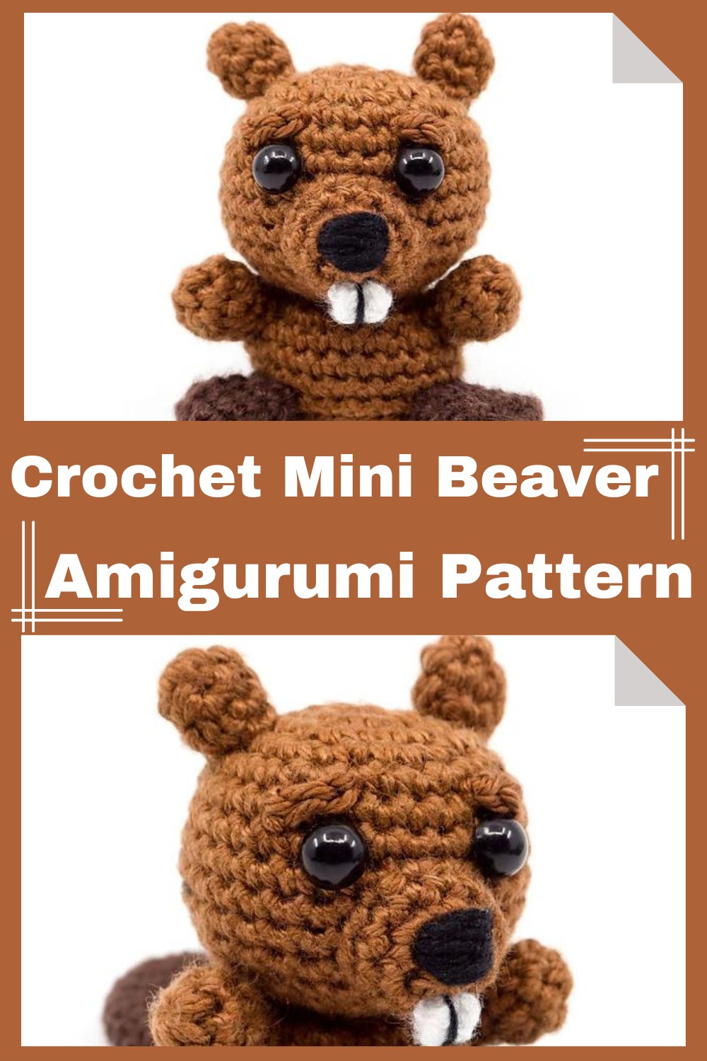 Crochet Mini Beaver Amigurumi Pattern