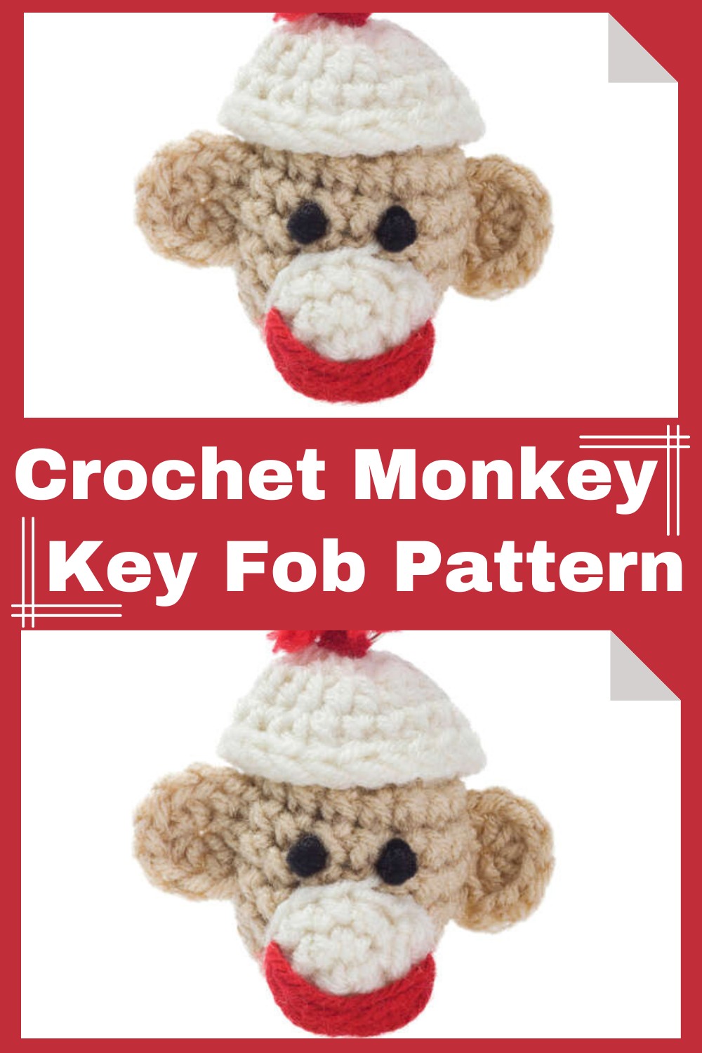 Crochet Monkey Key Fob Pattern