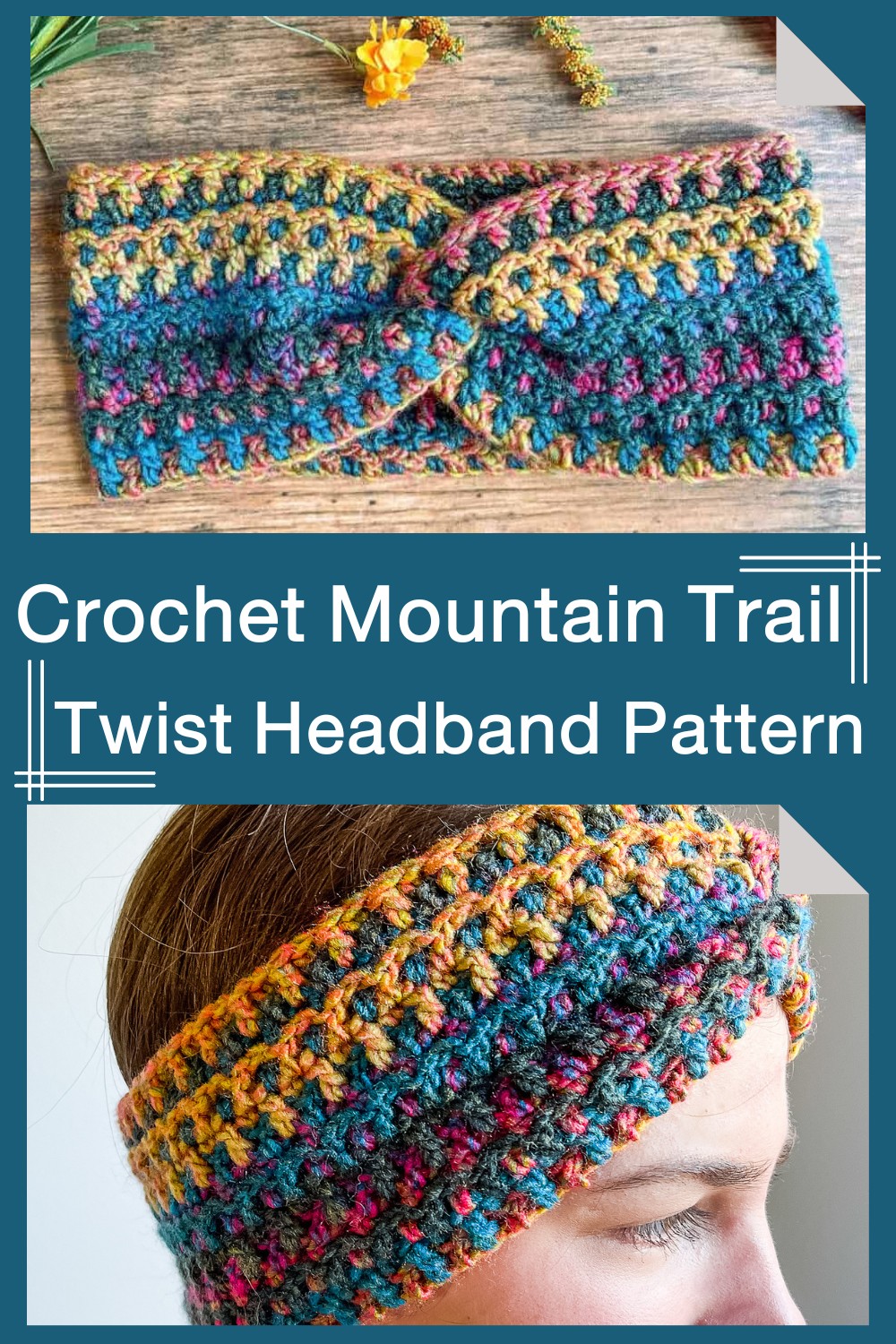 Crochet Mountain Trail Twist Headband Pattern 