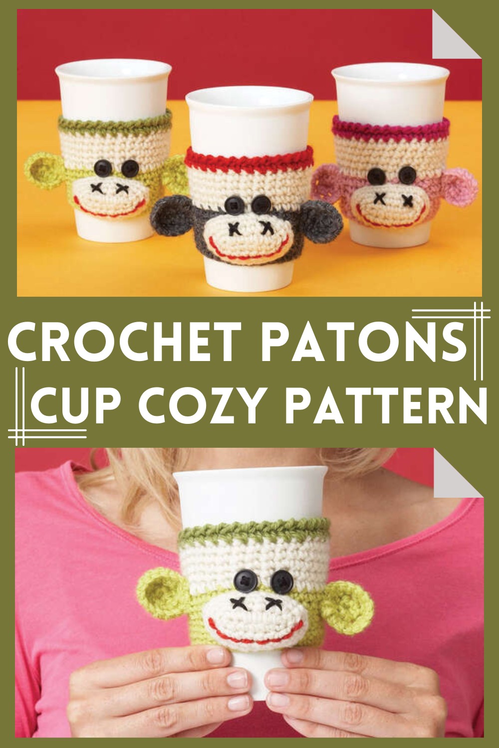 Crochet Patons Cup Cozy Pattern