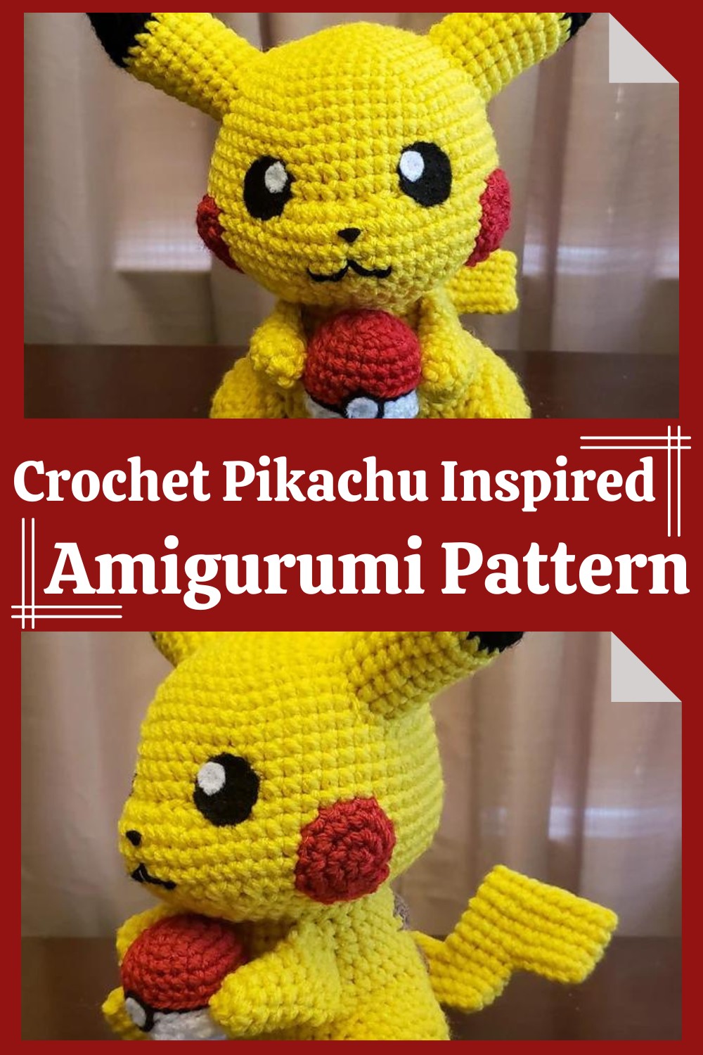 Crochet Pikachu Inspired Amigurumi Pattern