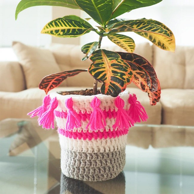 Crochet Plant Pot Covers Pattern